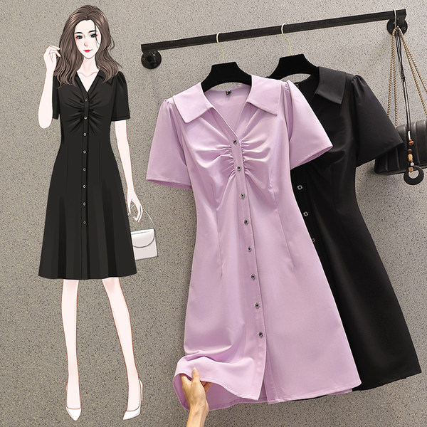 เดรสคนอ้วน เดรสสาวอวบ ชุดเดรสคนอ้วนวัยรุ่น BY PLUS SIZE Girl