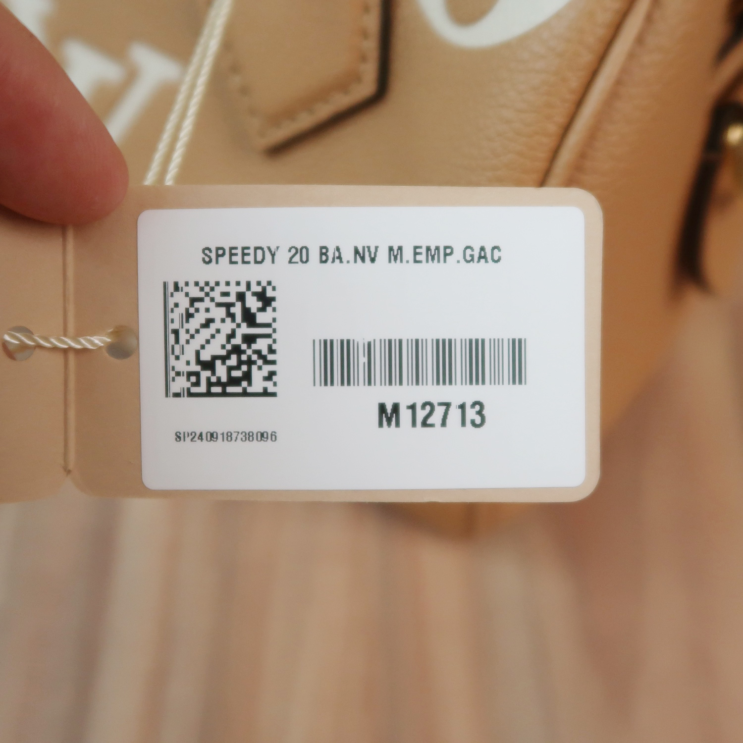 Louis Vuitton Arizona/Creme Monogram Empreinte Speedy Bandouliere 20(ใบParagon 7วัน)