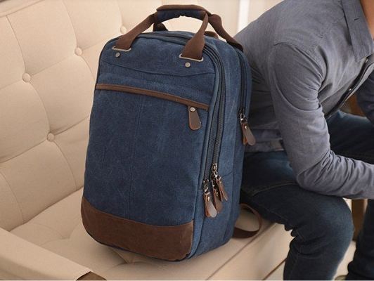 กระเป๋าเดินทาง กระเป๋าใส่เสื้อผ้า กระเป๋าเป้สะพายหลัง Backpack ผ้ายีนส์ หนา ทำความสะอาดง่าย กระเป๋าใส่เสื้อผ้า เหมาะสำหรับ ขึ้นเครื่องบิน 304153