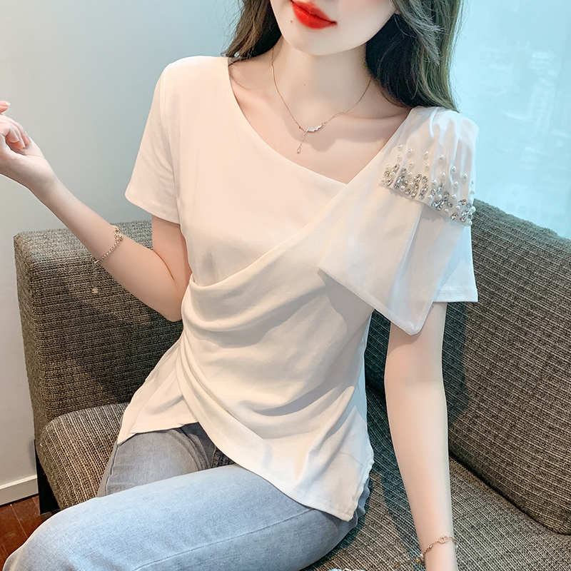เสื้อผ้าวัยรุ่นเกาหลี เสื้อยืดวัยรุ่นผู้หญิง มีขนาด S M L XL