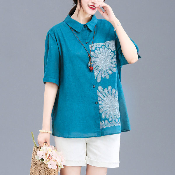 เสื้อลินิน แบบเสื้อสวยๆ เสื้อผ้าฝ้ายลินิน เสื้อเชิ้ตผ้าลินิน BY LININ