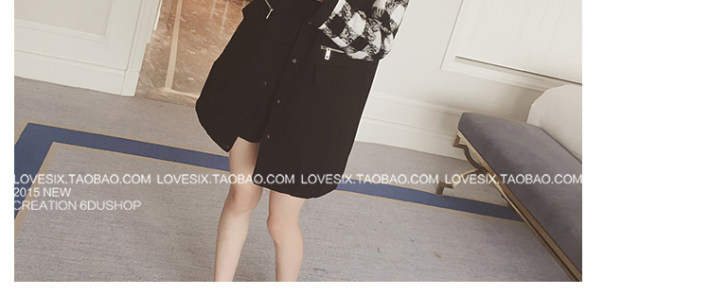 เสื้อกันหนาว สไตล์เกาหลี แต่งผ้าขนลายสก๊อตที่แขนนิ่ม ผ้าใยสังเคราะห์ เนื้อนุ่มลื่น แบบเก๋ พร้อมส่ง BLACK