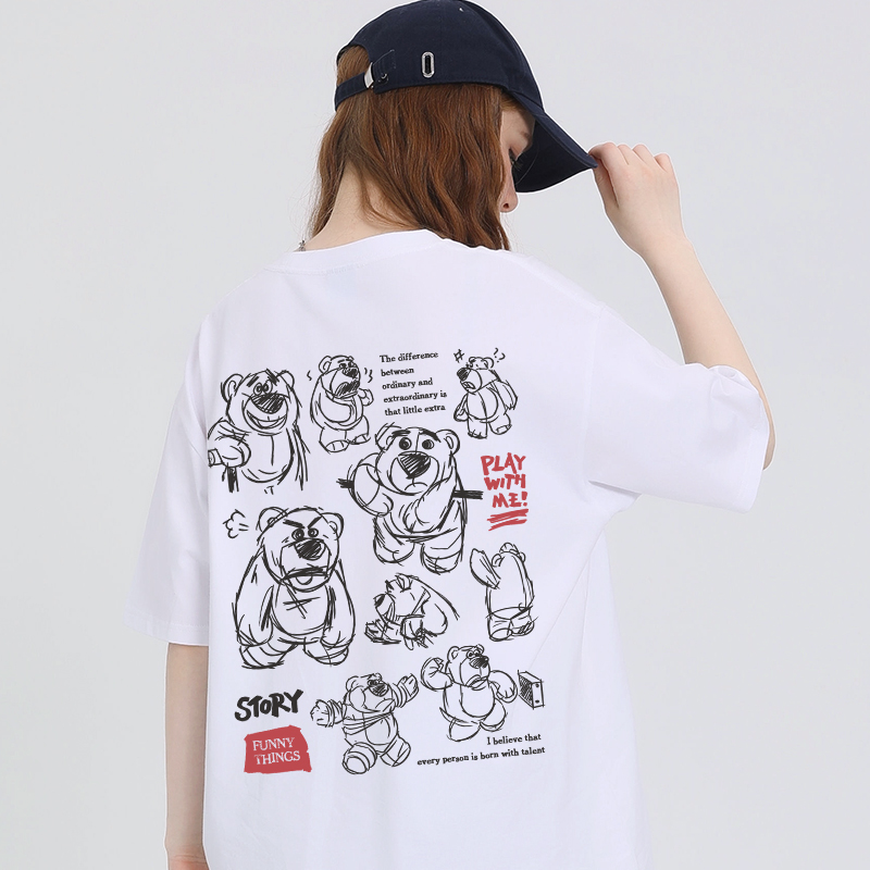 เสื้อผ้าวัยรุ่นเกาหลี เสื้อยืดวัยรุ่นผู้หญิง มีขนาด S M L XL