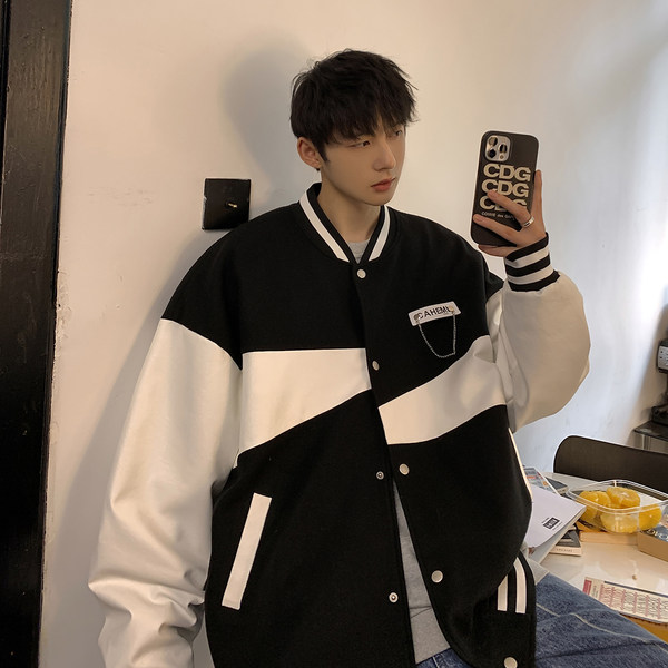 เสื้อแจ็คเก็ตเบสบอล เสื้อคลุม เสื้อแขนยาวสไตล์เกาหลี