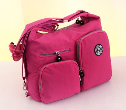 กระเป๋าสะพายข้างผู้หญิง กระเป๋าผ้าไนลอน กันน้ำ อย่างดี ดีไซน์สวย มีหลายสี กระเป๋าใส่ Ipad ได้ สีฟ้า ชมพู ม่วง แดง เขียว สวยเก๋ ค่ะ 431424