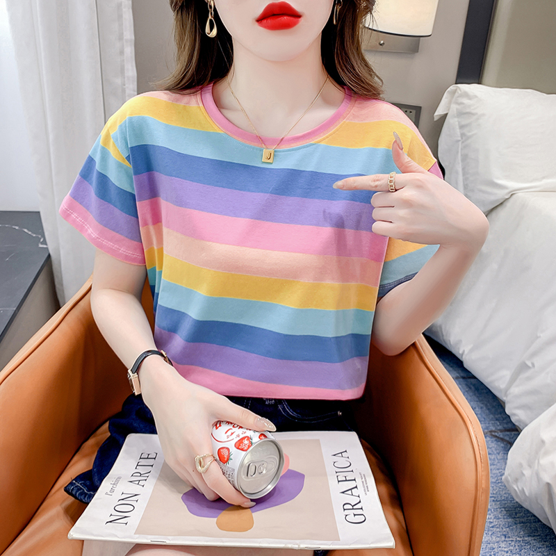 เสื้อผ้าวัยรุ่นเกาหลี เสื้อยืดวัยรุ่นผู้หญิง มีขนาด S M L XL
