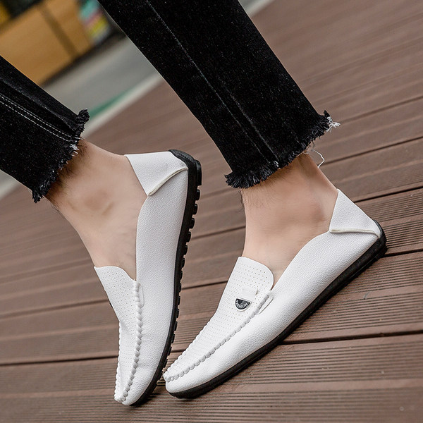 รองเท้าโลฟเฟอร์ชาย รองเท้าผู้ชาย รองเท้าแฟชั่นชาย รองเท้าหนังผู้ชาย Men Loafer Slip-On Shoes