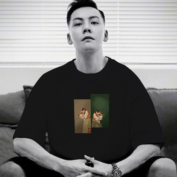 เสื้อยืดผู้ชายอ้วน S-6XLน้ำหนักผู้สวม40-135กิโลกรัมใส่ได้ ส่งฟรี