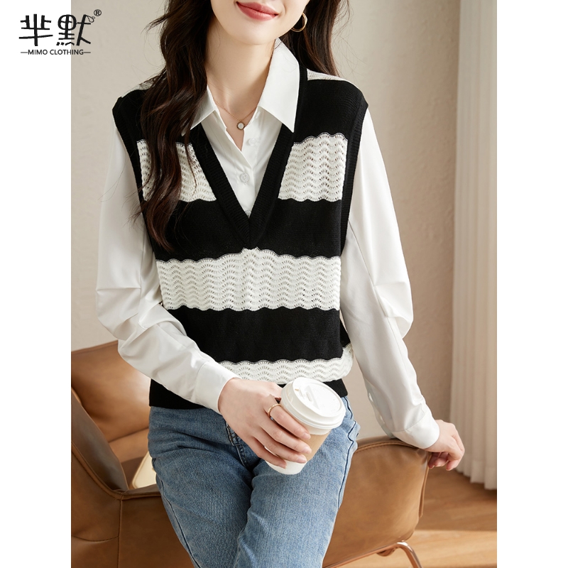 เสื้อลูกไม้ เสื้อเชิ้ตแขนยาว