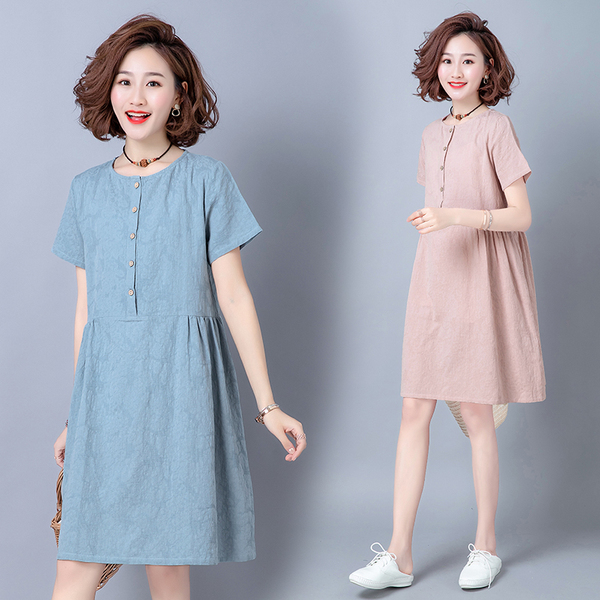 เสื้อผ้าฝ้าย เสื้อผ้าลินิน สไตล์ฤดูร้อน BY Lian Zhi Cotton and linen art สไตล์VINTAGE มีขนาดไซส์อกประมาณ 35-40 นิ้ว