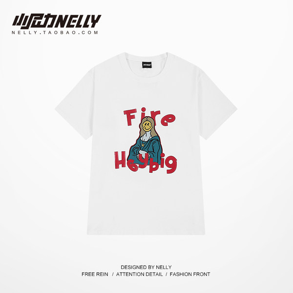 เสื้อยืดคอกลม ผู้ชาย เสื้อยืดผู้ชายเกาหลี เสื้อยืดเกาหลี แบรนด์ NELLY