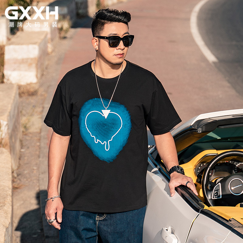 เสื้อยืดผู้ชายอ้วน S-5XL(อกเสื้อ39-51นิ้ว)