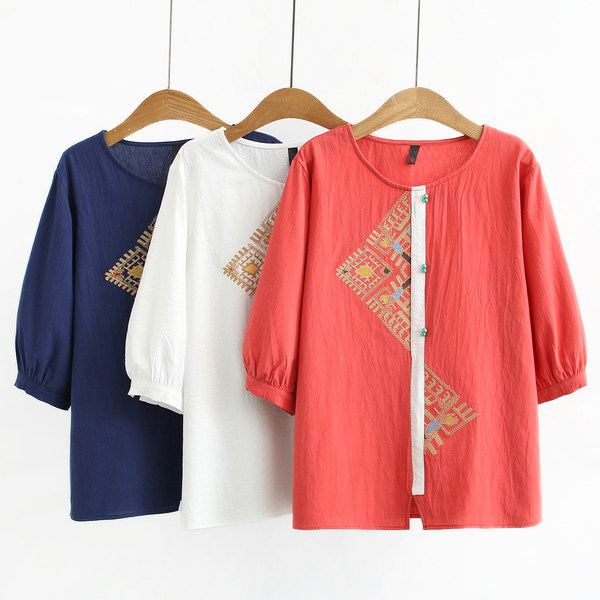 เสื้อลินินสไตล์ผู้ใหญ่ เสื้อคุณแม่ เสื้อผู้ใหญ่ แบรนด์ LININ