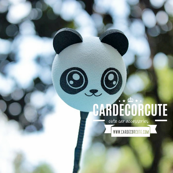 Antenna balls ลูกบอลน่ารักเสียบเสาอากาศรถยนต์ ลายการ์ตูน - PANDA BALLS ลายหมีแพนด้า