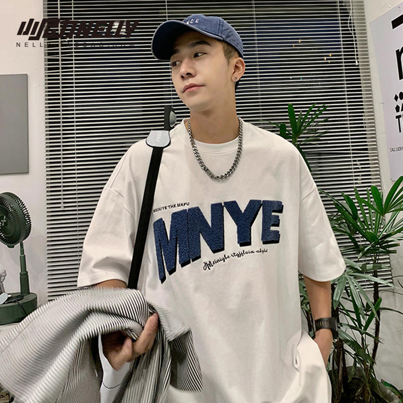 เสื้อยืดคอกลม ผู้ชาย เสื้อยืดผู้ชายเกาหลี เสื้อยืดเกาหลี แบรนด์ NELLY