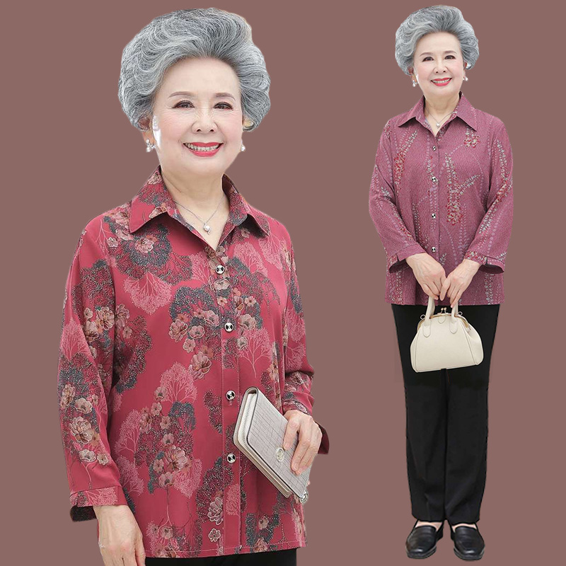 เสื้อคุณยาย เสื้อผู้วัยอายุ60-70ปี มีขนาด L-4XL(อกประมาณ35-45นิ้ว)