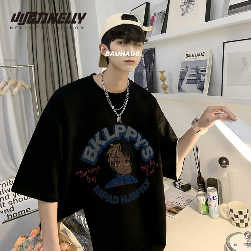 เสื้อยืดคอกลม ผู้ชาย เสื้อยืดผู้ชายเกาหลี เสื้อยืดเกาหลี แบรนด์ NELLY