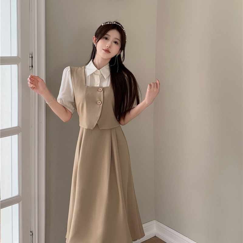 เดรสแขนสั้น มีไซส์ L-4XLอก 38-47 นิ้ว ใส่ได้ทั้งสาวหุ่นดีน่ารักจนถึงสาวอวบพลัสไซส์ จัดส่งฟรี! ทักแชทสั่งซื้อ
