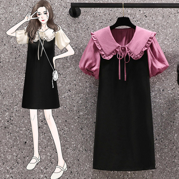 เดรสคนอ้วน เดรสสาวอวบ ชุดเดรสคนอ้วนวัยรุ่น BY PLUS SIZE Girl