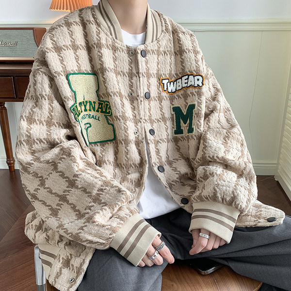 เสื้อแจ็คเก็ตเบสบอล เสื้อคลุม เสื้อแขนยาวสไตล์เกาหลี