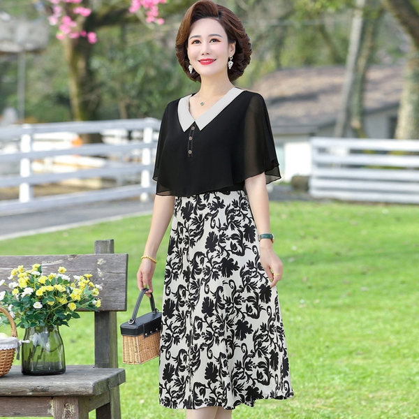 เดรสวัยผู้ใหญ่40-60ปี เดรสคุณแม่ ชุดเดรสทำงานวัยผู้ใหญ่ แบรนด์ MAMA DRESS