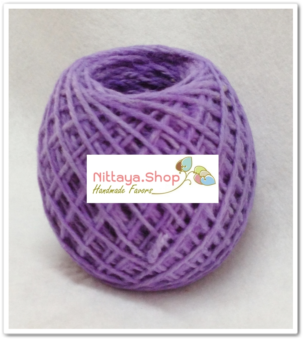 เชือกกระสอบสีธรรมชาติและย้อมสี