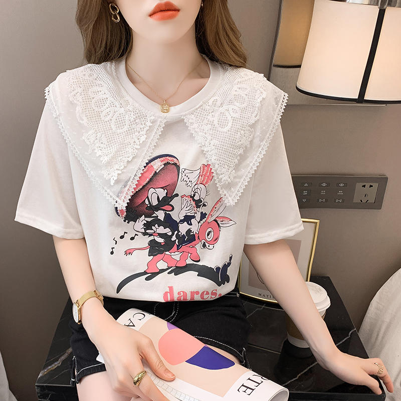 เสื้อยืดวัยรุ่นน่ารักๆ เสื้อวัยรุ่นแขนสั้น เสื้อผ้าวัยรุ่นเกาหลี แบรนด์ Wiyike