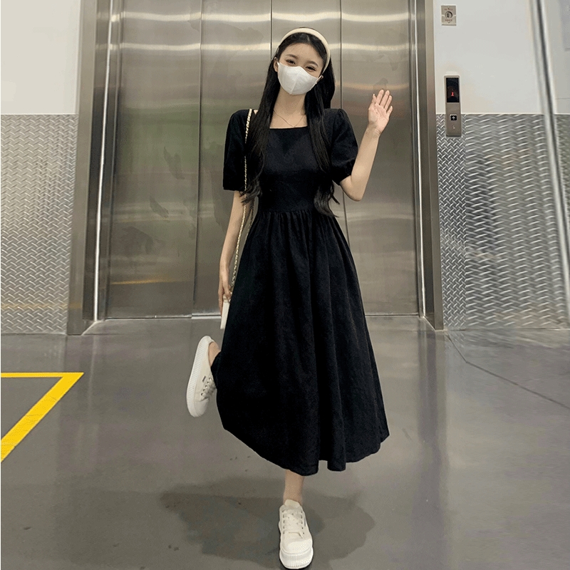 เดรสแขนสั้น มีไซส์ L-4XLอก 38-47 นิ้ว ใส่ได้ทั้งสาวหุ่นดีน่ารักจนถึงสาวอวบพลัสไซส์ จัดส่งฟรี! ทักแชทสั่งซื้อ