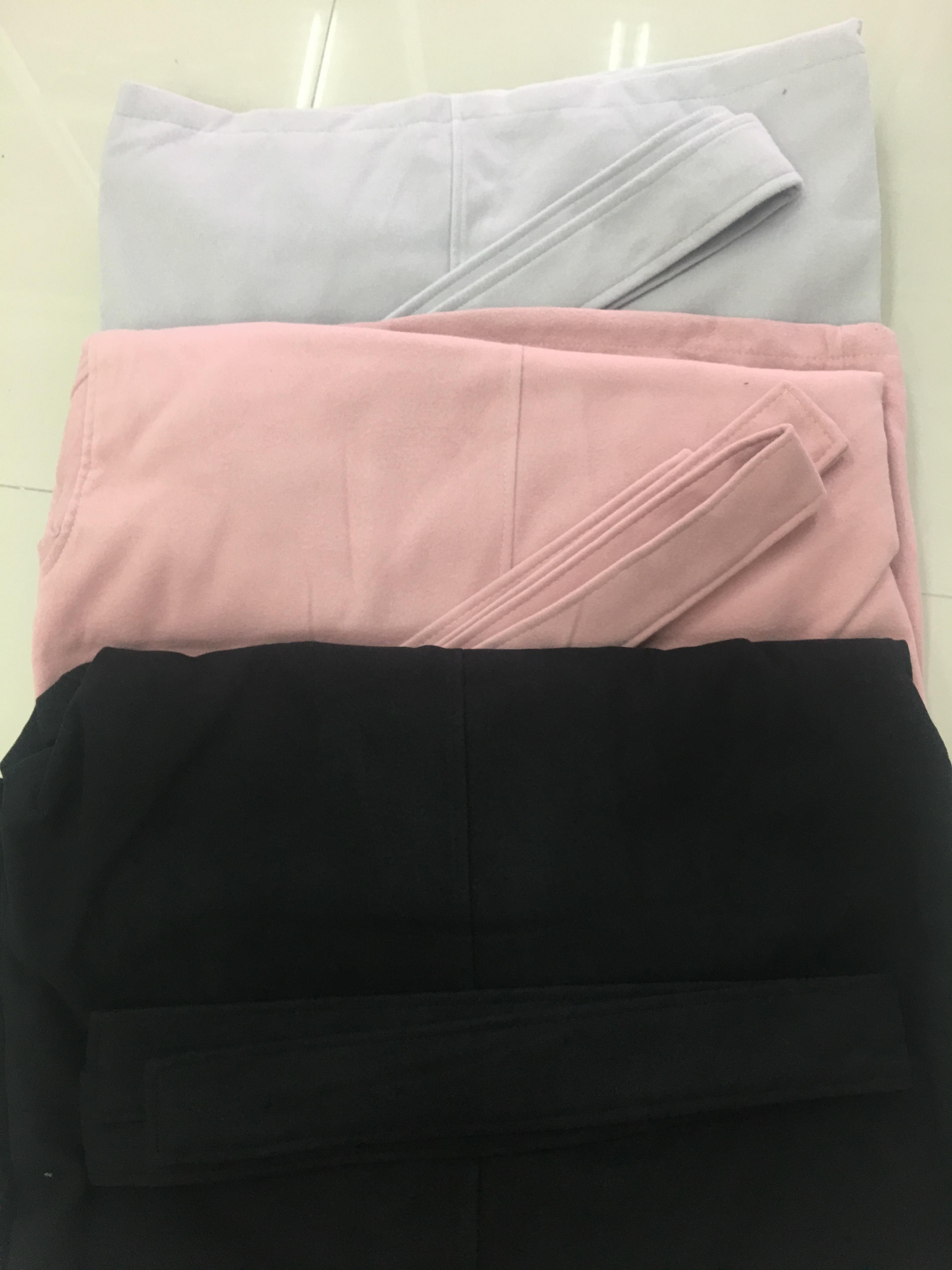 OverCoat เสื้อโค้ทกันหนาว ทรงโคล่งสีชมพูหม่น ผ้าวูลผสมเนื้อดี บุซับในกันลม พร้อมส่ง same pic