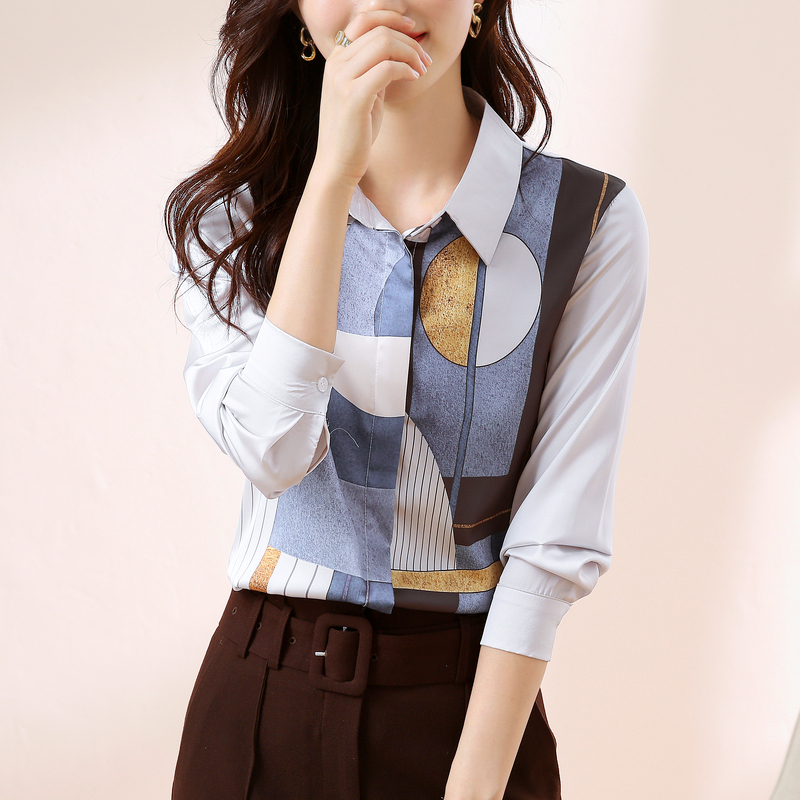 เสื้อเชิ้ตผู้หญิงแขนยาว เสื้อเชิ้ตผู้หญิงใส่ทํางาน 390 บาทต่อชิ้น ฟรีค่าจัดส่ง