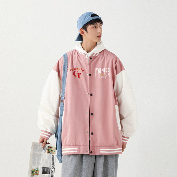 เสื้อแจ็คเก็ตเบสบอล เสื้อคลุม เสื้อแขนยาวสไตล์เกาหลี