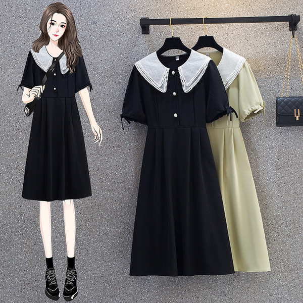 เดรสคนอ้วน เดรสสาวอวบ ชุดเดรสคนอ้วนวัยรุ่น BY PLUS SIZE Girl