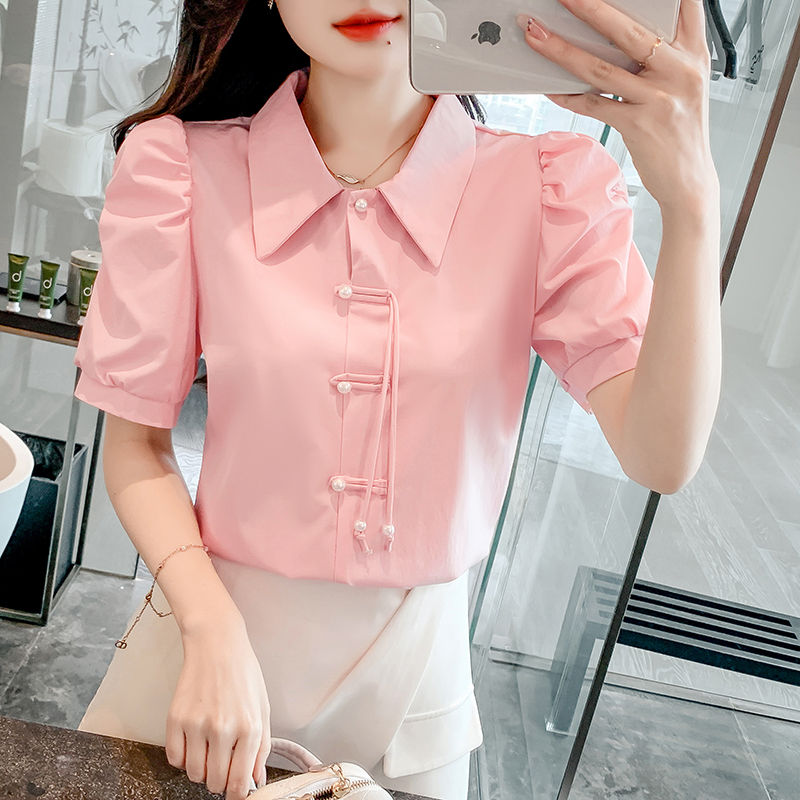 เสื้อเชิ้ตผู้หญิงใส่ทํางาน 390 บาทต่อชิ้น ฟรีค่าจัดส่ง
