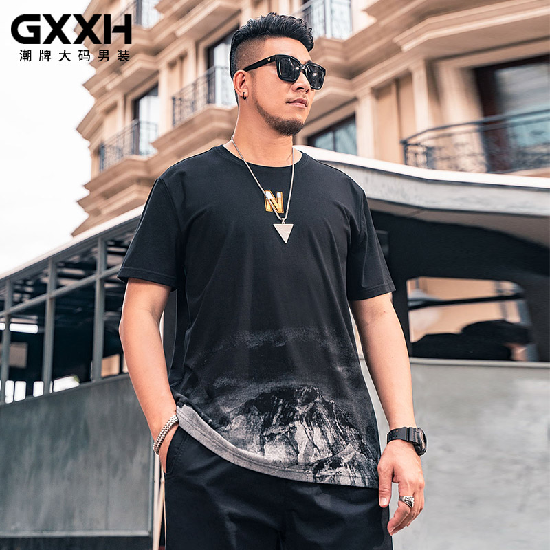 เสื้อยืดผู้ชายอ้วน S-5XL(อกเสื้อ39-51นิ้ว)