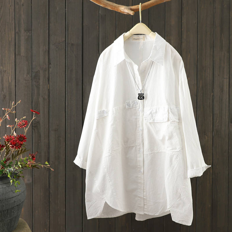 แบบเสื้อสวยๆ เสื้อผ้าฝ้ายลินิน เสื้อเชิ้ตผ้าลินิน