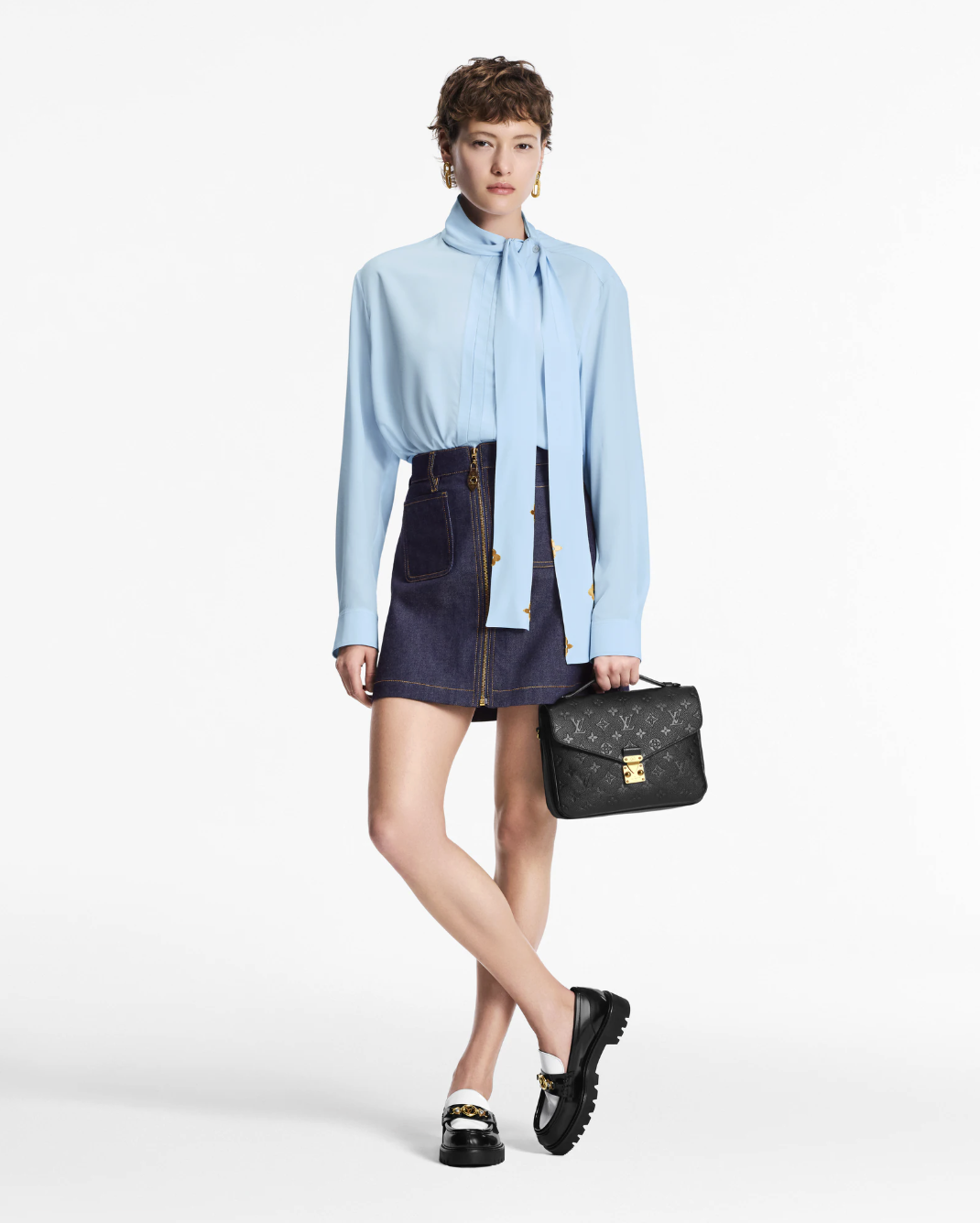 Louis Vuitton Blue Monogram Empreinte Metis Pochette