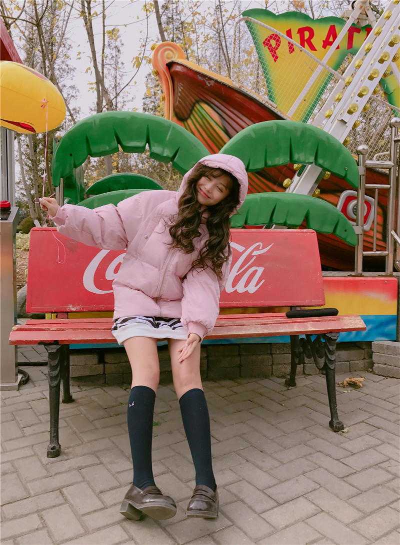 เสื้อกันหนาว ตัวสั้น สีชมพู น่ารักมาๆ งานจริงตามแบบเลยจ้า