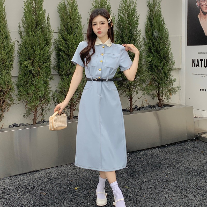 เดรสแขนสั้น มีไซส์ L-4XLอก 38-47 นิ้ว ใส่ได้ทั้งสาวหุ่นดีน่ารักจนถึงสาวอวบพลัสไซส์ จัดส่งฟรี! ทักแชทสั่งซื้อ