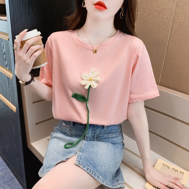 เสื้อผ้าวัยรุ่นเกาหลี เสื้อยืดวัยรุ่นผู้หญิง มีขนาด S M L XL