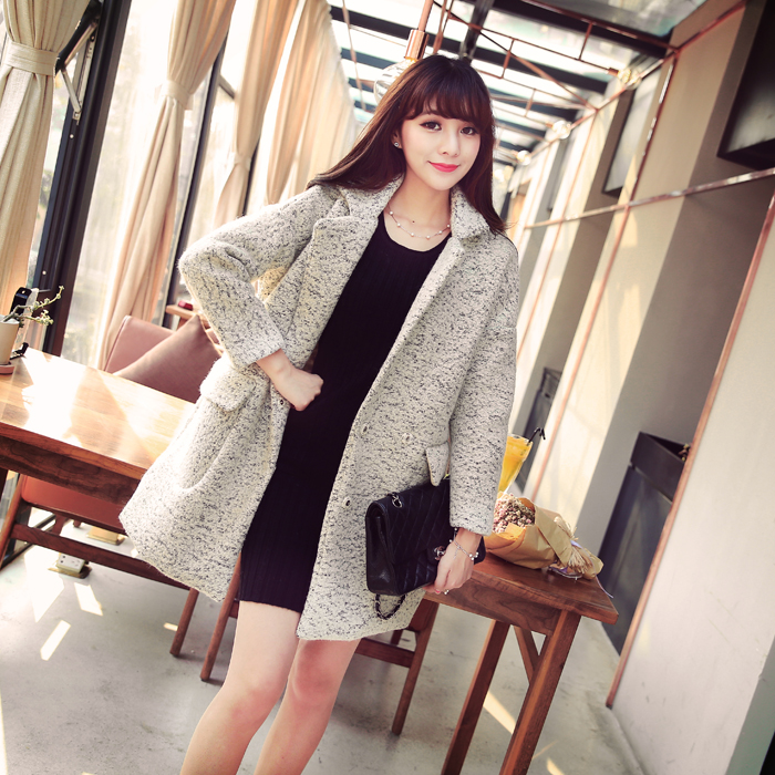 เสื้อโค้ทกันหนาว สไตล์ยุโรป ดีไซน์หรู ผ้าทอเนื้อแน่นหนา ทรงสวย พร้อมส่ง