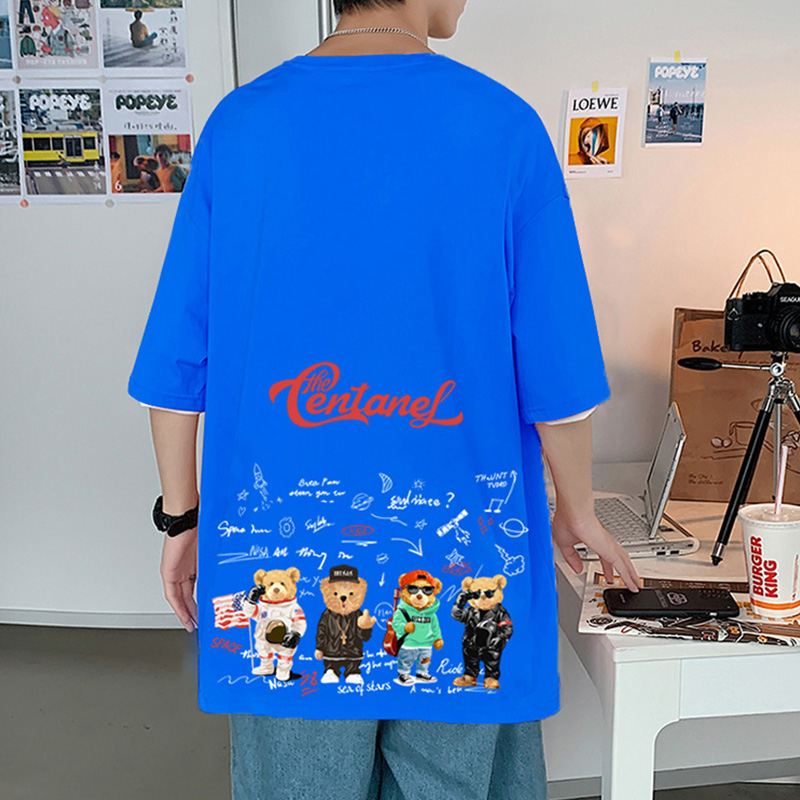 เสื้อยืดผู้ชายอ้วน XL-5XL อกเสื้อ40-52 นิ้ว