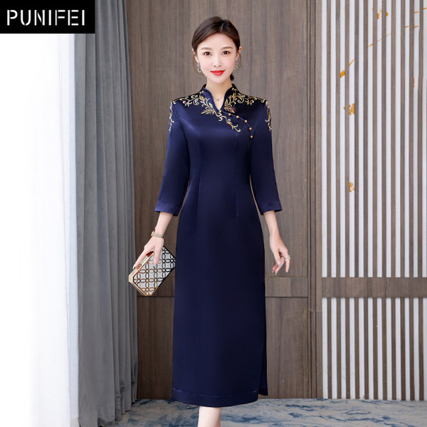 เดรสวัยผู้ใหญ่40-60ปี เดรสคุณแม่ ชุดเดรสทำงานวัยผู้ใหญ่ แบรนด์ MAMA DRESS