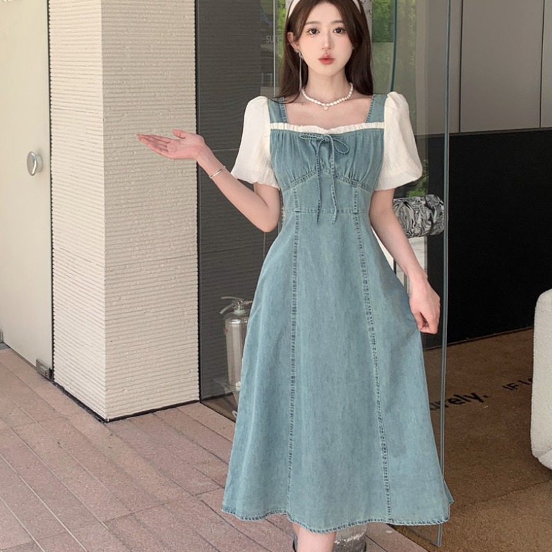 เดรสแขนสั้น มีไซส์ L-4XLอก 38-47 นิ้ว ใส่ได้ทั้งสาวหุ่นดีน่ารักจนถึงสาวอวบพลัสไซส์ จัดส่งฟรี! ทักแชทสั่งซื้อ