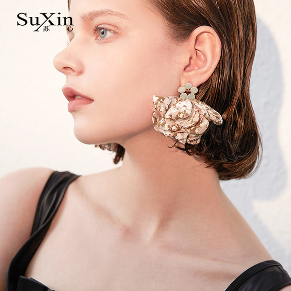ตุ้มหู ต่างหู ต่างหูผู้หญิง By SuXin