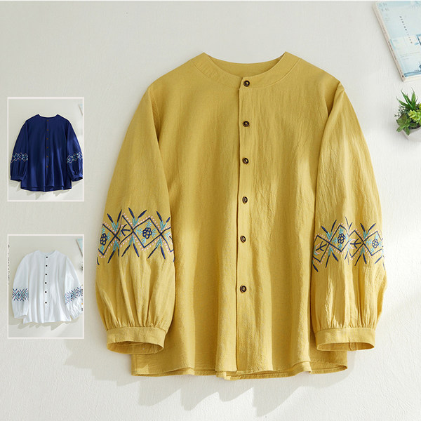 เสื้อลินิน เสื้อผ้าฝ้ายลินิน เสื้อเชิ้ตผ้าลินิน