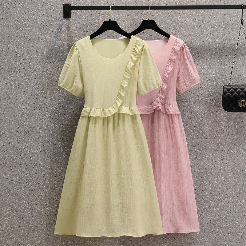 เดรสแขนสั้น มีไซส์ L-4XLอก 38-47 นิ้ว ใส่ได้ทั้งสาวหุ่นดีน่ารักจนถึงสาวอวบพลัสไซส์ จัดส่งฟรี! ทักแชทสั่งซื้อ