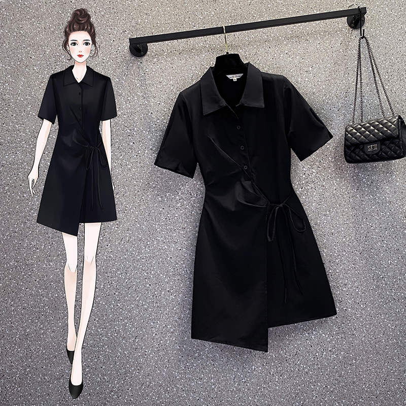 เดรสแขนสั้น มีไซส์ L-4XLอก 38-47 นิ้ว ใส่ได้ทั้งสาวหุ่นดีน่ารักจนถึงสาวอวบพลัสไซส์