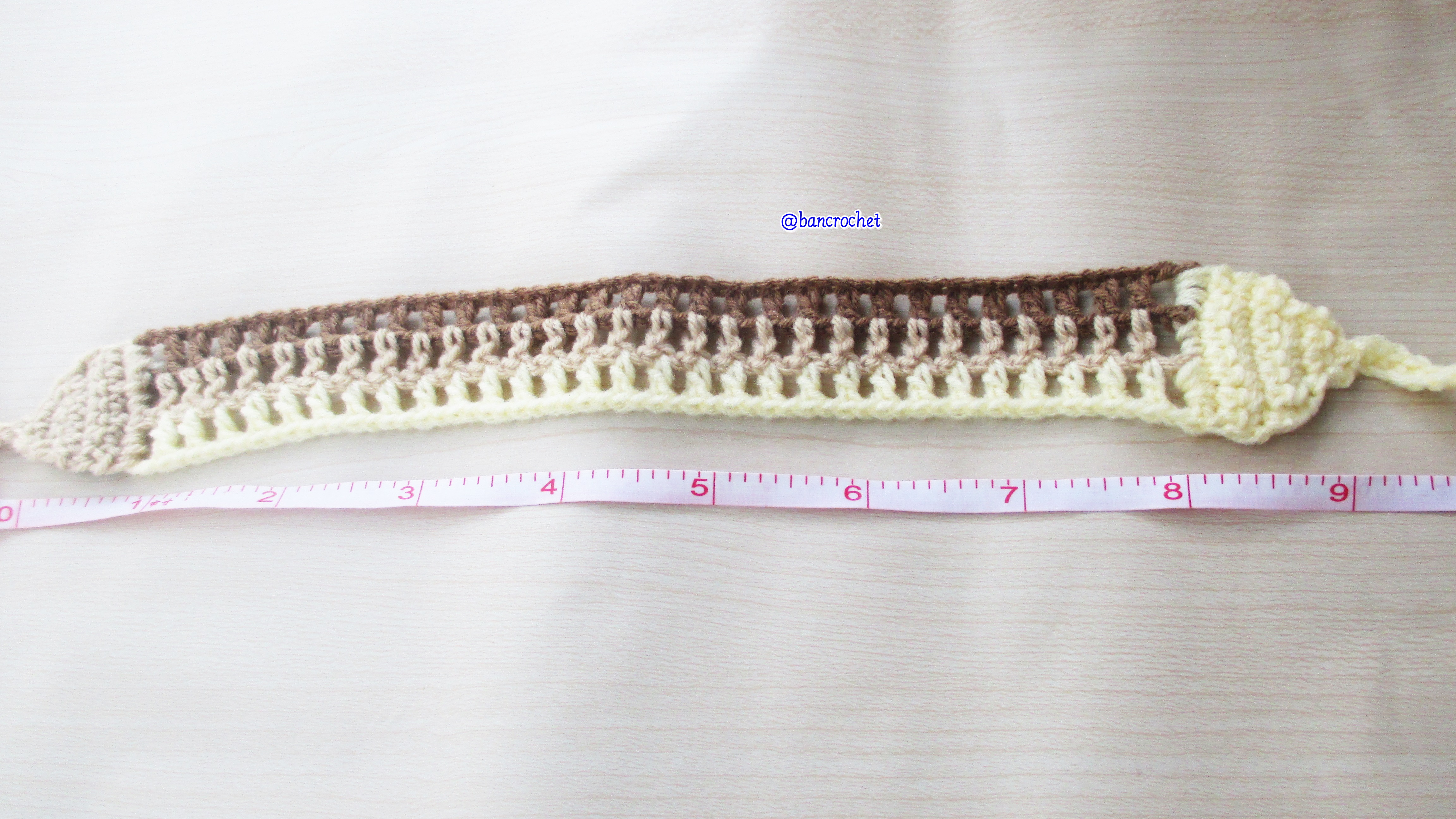 Bancrochet ที่คาดผมถักโครเชต์ สลับสีสดใส Crochet Headband หลากสี 1-1.5*13 inch