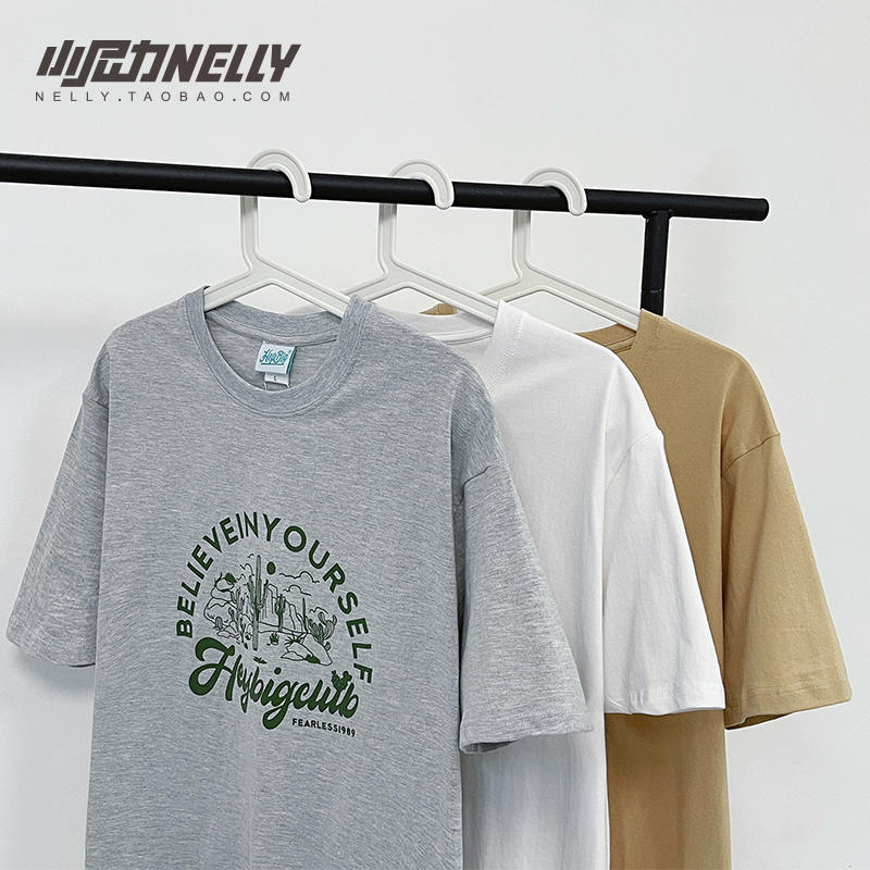 เสื้อยืดคอกลม ผู้ชาย เสื้อยืดผู้ชายเกาหลี เสื้อยืดเกาหลี แบรนด์ NELLY