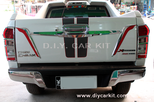 คิ้วเสริมท้ายกระบะ New D-Max ปี 12-19 งาน FITT